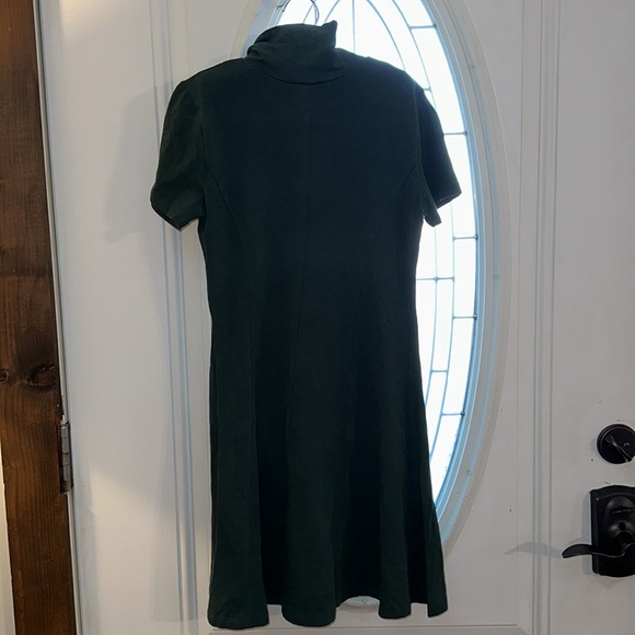 FOREVER 21 Vintage Style 90s Mock Neck Short Sleeve Green Dress Womens Size S - Picture 3 of 4